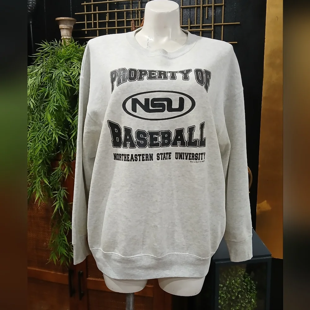 Fruit of the Loom Gray Crewneck Men's Sweater